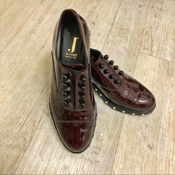 LADIES SHOES SIZE 6 PATENT LEATHER ITALIAN LOAFERS - Picture 5 of 6